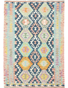 Kilim 129x179 Cm Kilim Afghanistan Lana Cardata A Mano