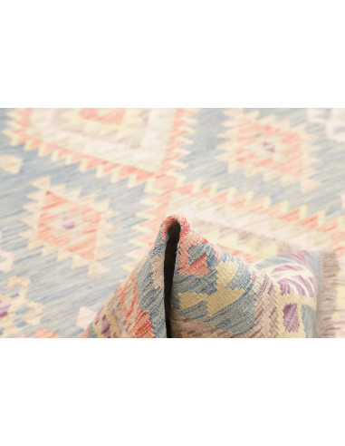 Tappeto Kilim Afghanistan 175x250 Blu Cielo Blu
