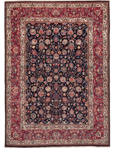 Rug Mashad Fine Persia brown blue 194x277