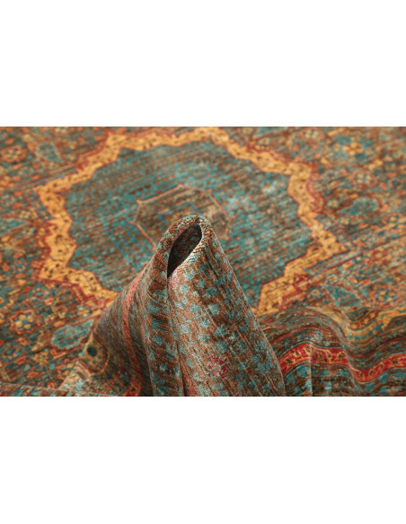 Rug Mamlouk Pakistan 169x232 Petrol Blue Antiqu