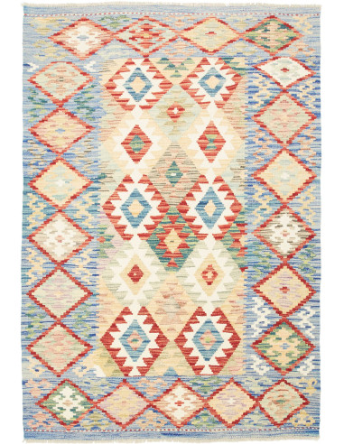 Kilim 124x179 Cm Kilim Afghanistan Lana Cardata A Mano