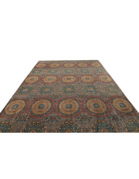 Mamlouk 246x303 Cm Mamlouk Pakistan, Hand-carded Wool warp: