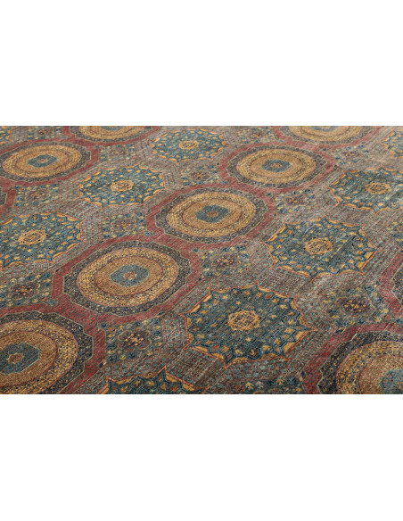 Mamlouk 246x303 Cm Mamlouk Pakistan, Hand-carded Wool warp: