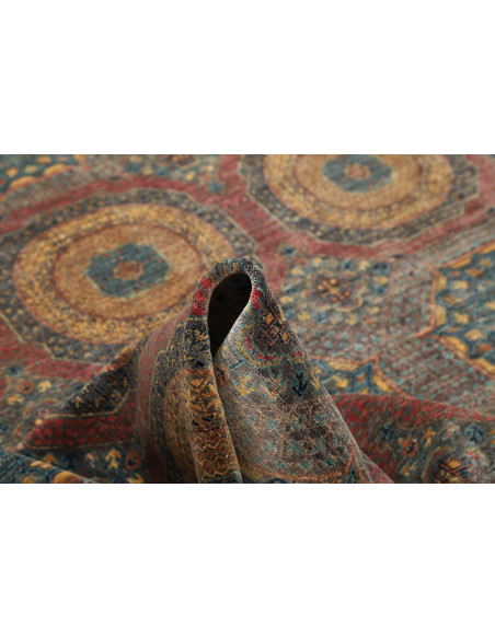 Mamlouk 246x303 Cm Mamlouk Pakistan, Hand-carded Wool warp: