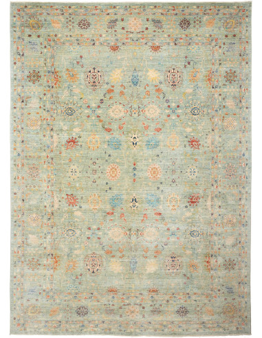 Rug Shahi Fine Pakistan 272x378 Aqua Green Mult