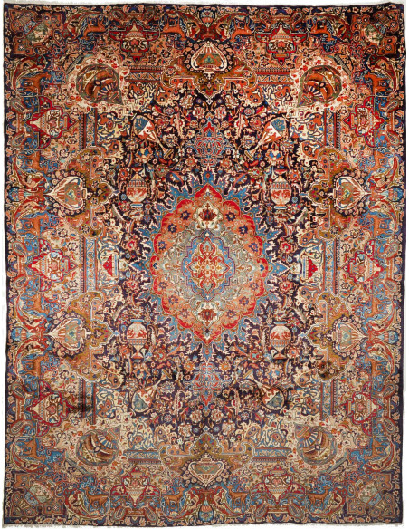Rug Kashamr Zirkhaki Persia brown grey 300x394