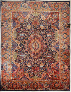 Rug Kashamr Zirkhaki Persia brown grey 300x389