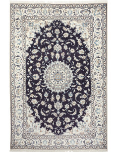 Tappeto Nain Kashmar Persia grigio 196x302