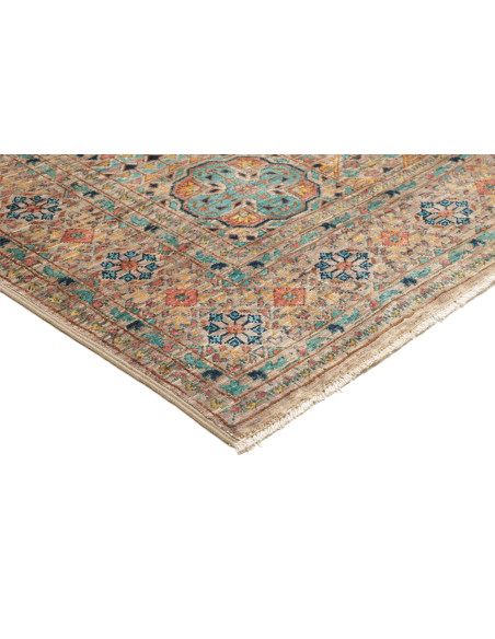 Rug Mamlouk Pakistan 126x182 Sand Turquoise