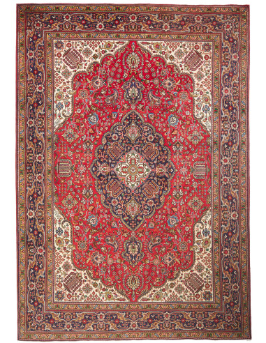 Tabriz 247x358 Cm Tabriz, Persia, Lana Cardata A Mano