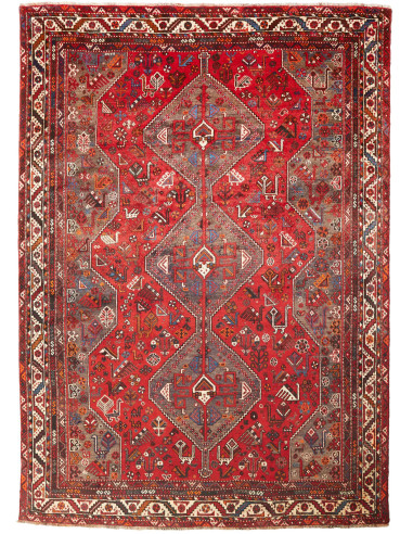 Shiraz 214x302 Cm Shiraz, Persia, Hand-carded Wool cotton