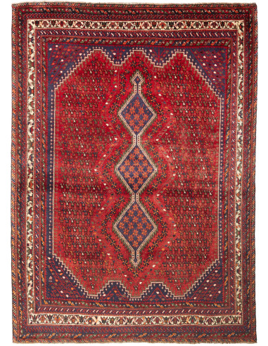 Shiraz 208x285 Cm Shiraz, Persia, Lana Cardata A Mano