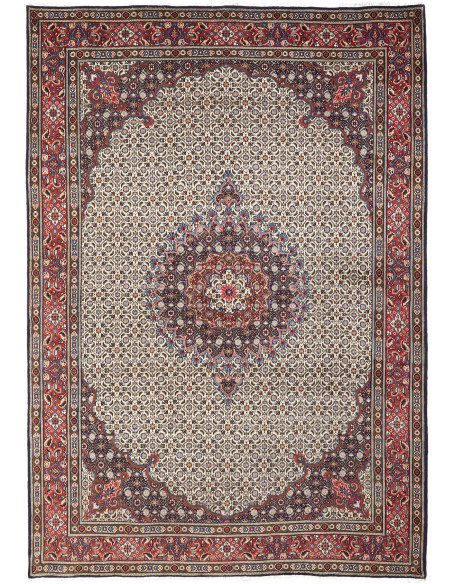 Moud 200x290 Cm Moud, Persia, Hand-carded Wool warp: