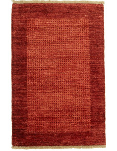 Rug Shayan Pakistan maroon yellow 59x92