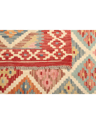 Kilim 158x204 Cm Kilim Afghanistan Hand-carded Wool, Cotton
