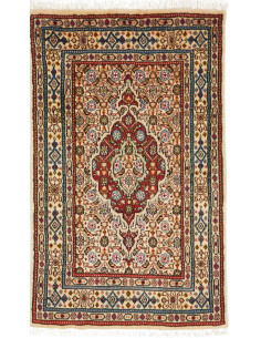 Moud 55x90 Cm Moud, Persia, Hand-carded Wool warp: Cotton,