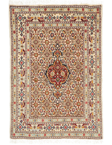 Moud 60x86 Cm Moud Persia Hand-carded Wool Cotton
