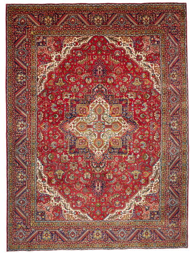 Tabriz 250x338 Cm Tabriz Persia Lana Cardata A Mano Cotone
