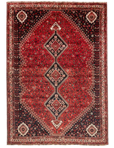Shiraz 230x323 Cm Shiraz, Persia, Lana Cardata A Mano