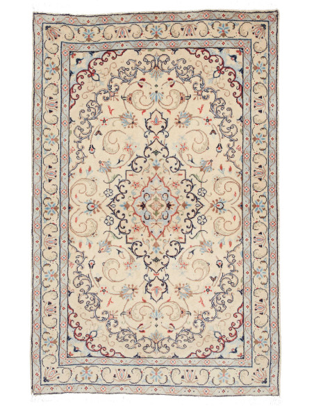 Kashan Fine 96x148 Cm Kashan Fine, Persia, Hand-carded Wool
