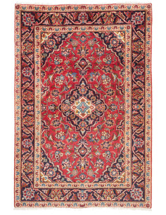 Kashan Fine 97x140 Cm Kashan Fine, Persia, Hand-carded Wool