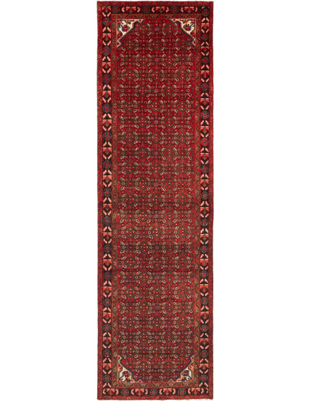 Hamadan 117x412 Cm Hamadan, Persia, Lana Cardata A Mano,