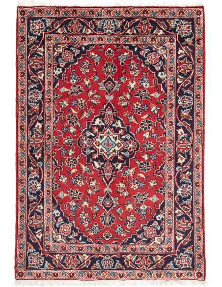 Kashan Fine 96x144 Cm Kashan Fine, Persia, Hand-carded Wool