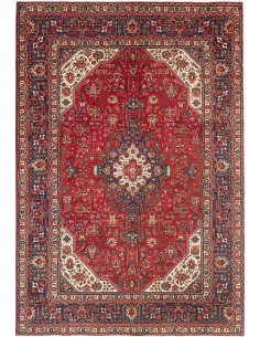 Tabriz 200x290 Cm Tabriz, Persia, Hand-carded Wool warp: