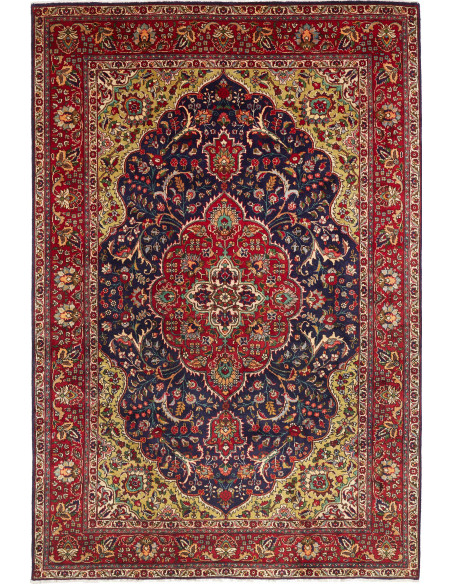 Tabriz 200x293 Cm Tabriz, Persia, Lana Cardata A Mano