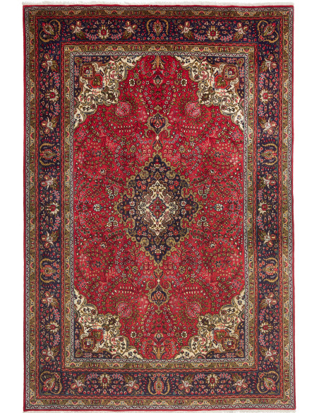 Tabriz 202x303 Cm Tabriz, Persia, Lana Cardata A Mano