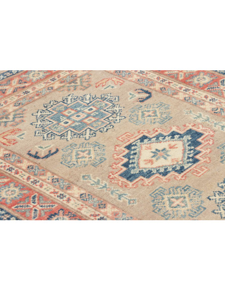 Rug Kazak Afghanistan maroon beige 82x116