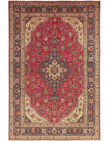 Tabriz 200x305 Cm Tabriz, Persia, Hand-carded Wool warp: