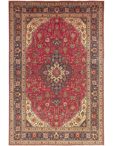 Tabriz 200x305 Cm Tabriz, Persia, Hand-carded Wool warp: