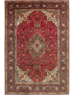Tabriz 202x300 Cm Tabriz Persia Lana Cardata A Mano Ordito