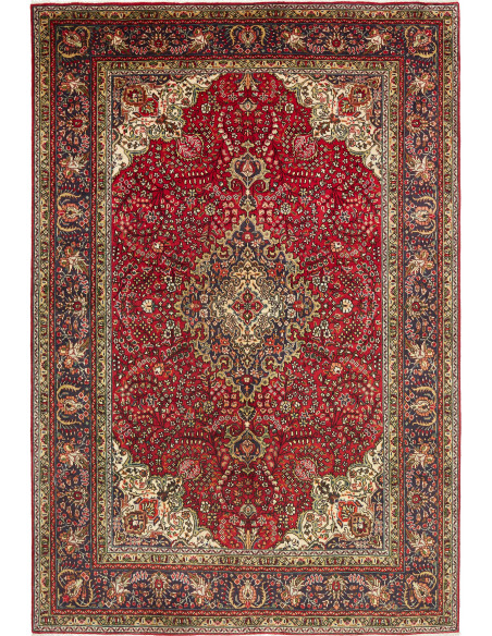 Tabriz 202x300 Cm Tabriz Persia Lana Cardata A Mano Ordito