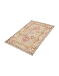 Rug Kazak Afghanistan maroon beige 83x125 2