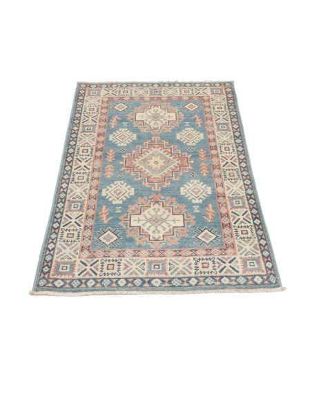 Tappeto Kazak Afghanistan beige grigio 82x127