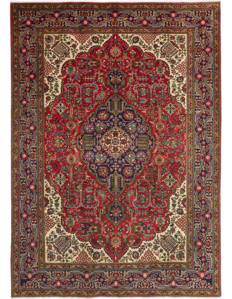 Tabriz 204x290 Cm Tabriz, Persia, Lana Cardata A Mano