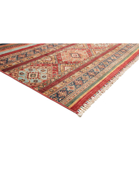 Rug Samarkand Pakistan 250x344 Red Blue