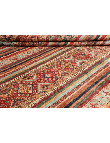 Rug Samarkand Pakistan 250x344 Red Blue