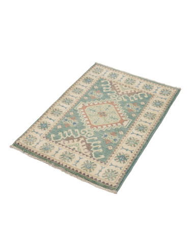 Rug Kazak Afghanistan beige white 61x90