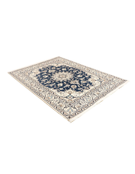 Rug Nain Kashmar Persia 153x207 Deep Blue Cream