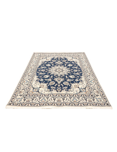 Rug Nain Kashmar Persia 153x207 Deep Blue Cream