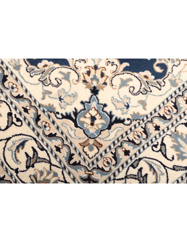 Rug Nain Kashmar Persia 153x207 Deep Blue Cream