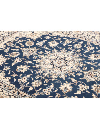 Tappeto Nain Kashmar Persia 153x207 Blu Profond