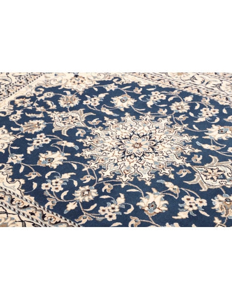 Tappeto Nain Kashmar Persia 153x207 Blu Profond
