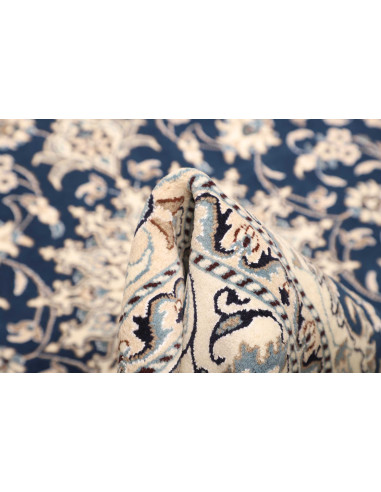 Rug Nain Kashmar Persia 153x207 Deep Blue Cream