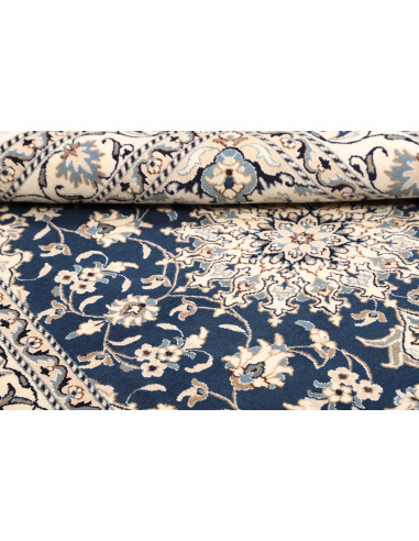 Rug Nain Kashmar Persia 153x207 Deep Blue Cream
