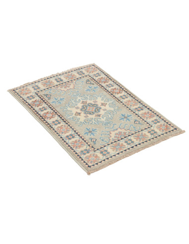 Rug Kazak Afghanistan beige grey 61x90