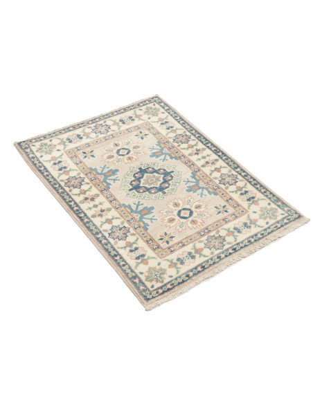Tappeto Kazak Afghanistan beige grigio 60x85